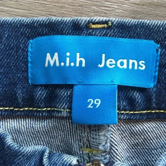 M.I.H Marrakesh Jean High Rise Kick Flare Denim Frayed Hem Womens Size 29 - Picture 6 of 13